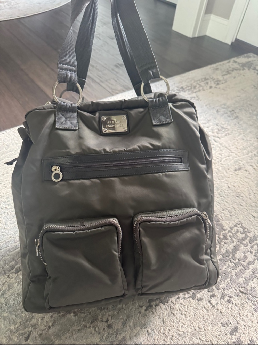 Armani Exchange weekender nylon bag